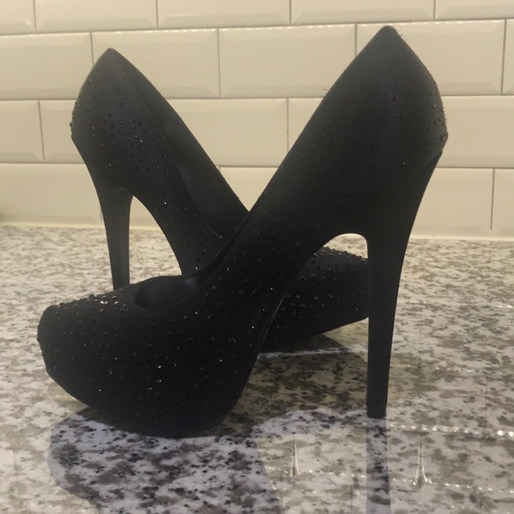 NWOB Black silk/rhinestone - Picture 6 of 8